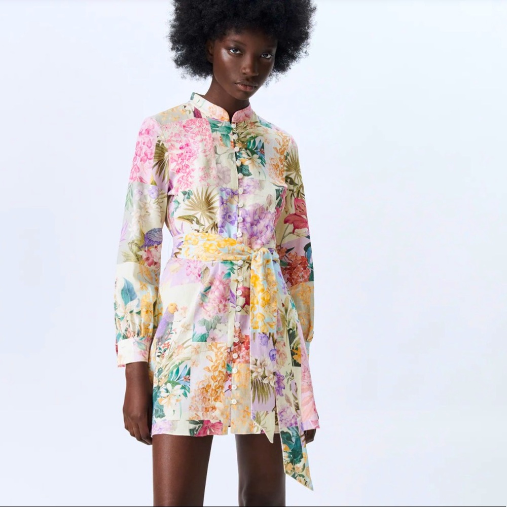 Zara Floral Print Dress